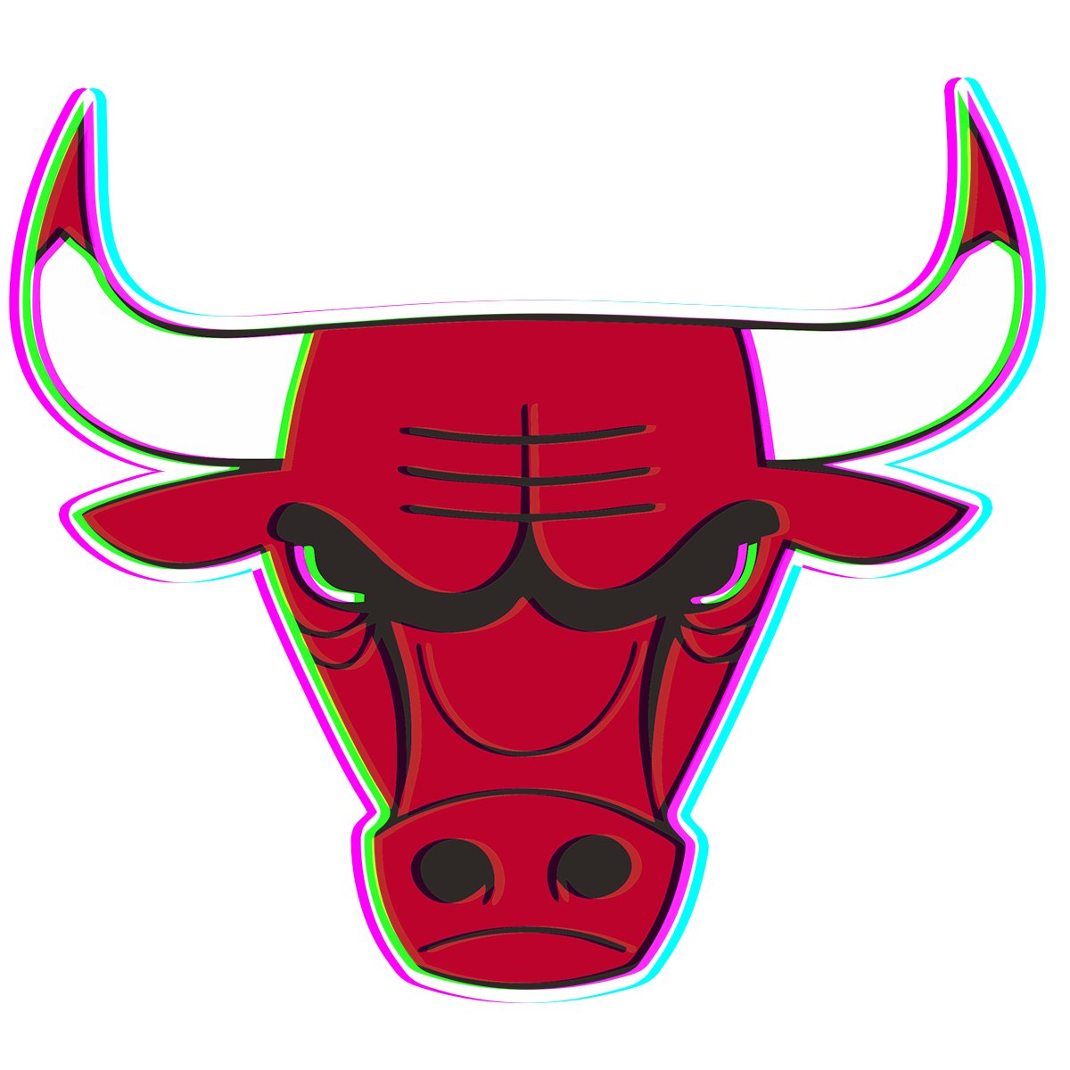 Phantom Chicago Bulls logo iron on paper